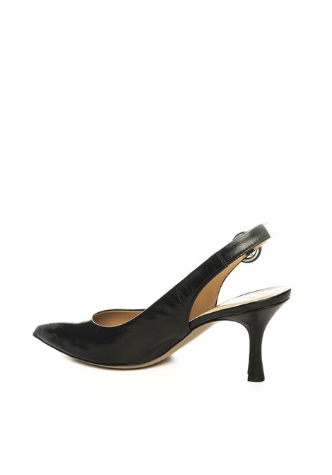 Black 1902 leather pump FRANCO RUSSO | 1902VEROLUX-NERO